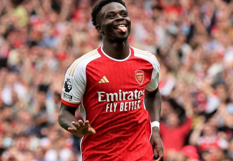 Saka thường xuyên tạo ra những bàn thắng và đường kiến tạo quyết định cho đội bóng